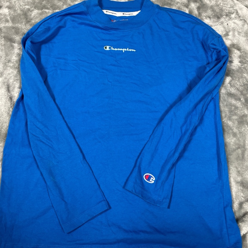 Champion women’s  Vibrant Blue Long Sleeve Tee